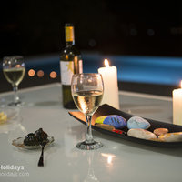 10 Armonia romantic poolside dining at night